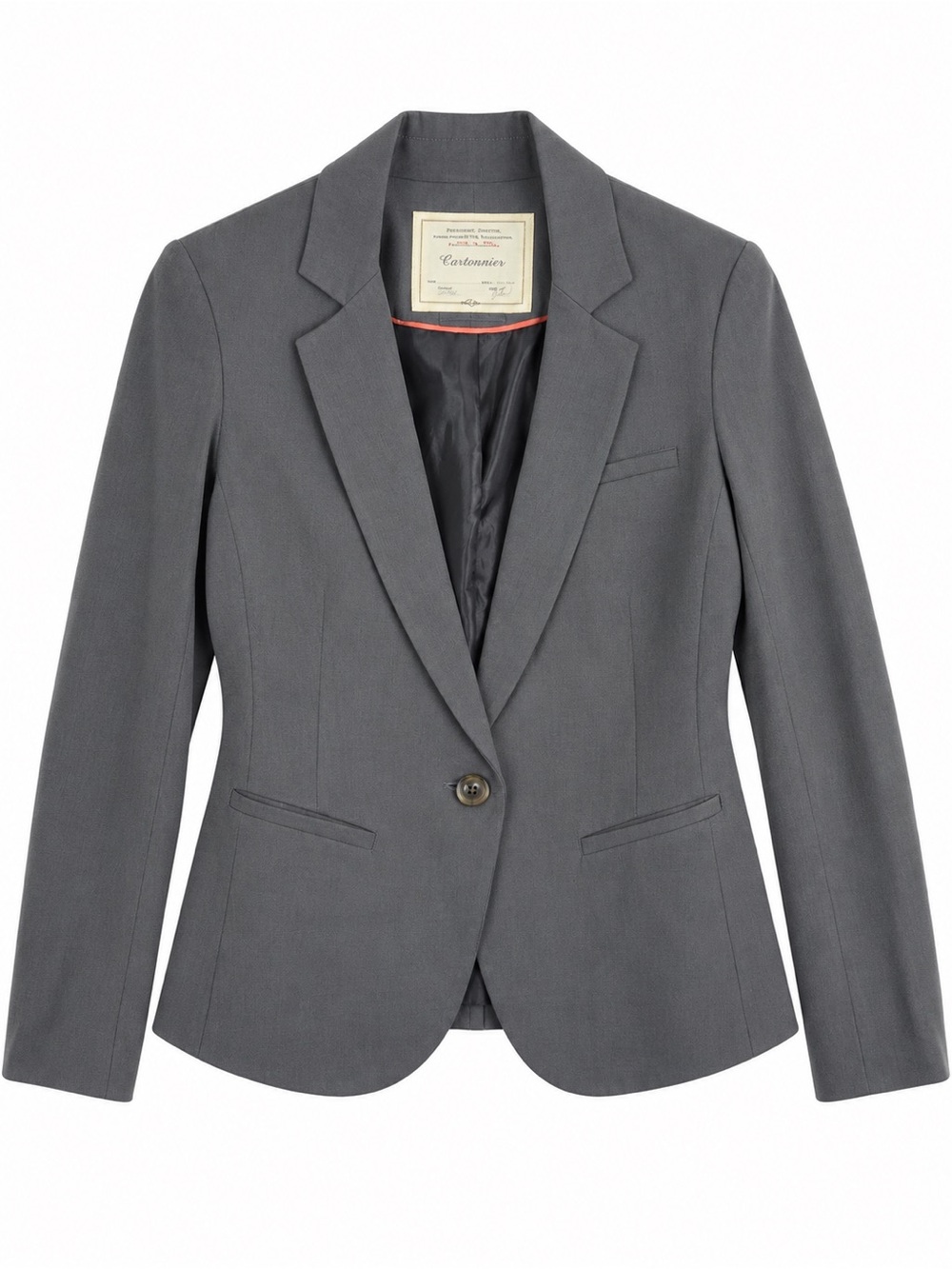 Anthropologie Cartonnier Grey 100% Tencel Blazer - Size 6